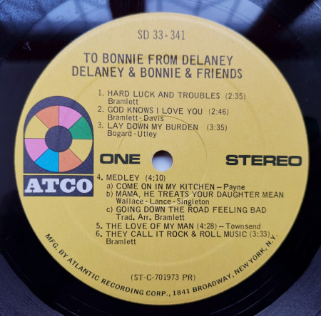 Delaney &amp; Bonnie &amp; Friends ‎– албум To Bonnie From Delaney - Img 3