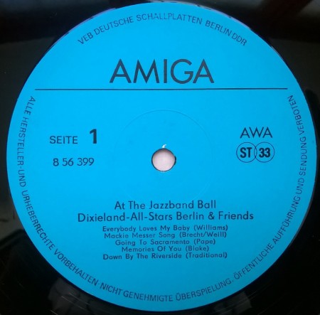 Dixieland-All-Stars Berlin &amp; Friends ‎– албум At The Jazzband Ball - Img 2