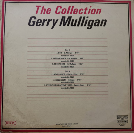 Gerry Mulligan – албум The Collection - Img 2