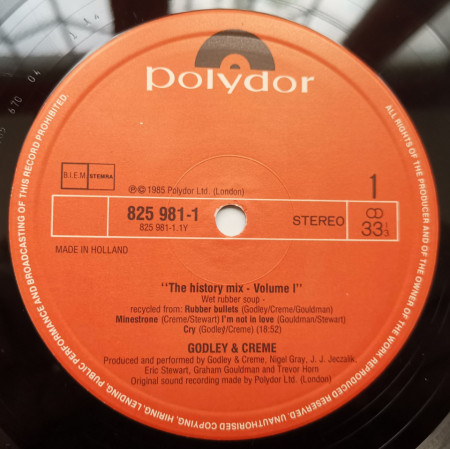 Godley &amp; Creme – албум The History Mix Volume 1 - Img 3