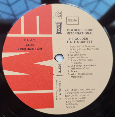 Golden Gate Quartet – албум Golden Gate Quartet - Img 3