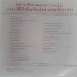Harlekin &amp; Floh ‎– сингъл Der Gesangverein Aus Rüdesheim Am Rhein - Img 2