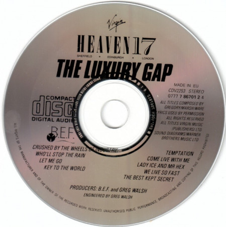 Heaven 17 – албум The Luxury Gap - Img 3