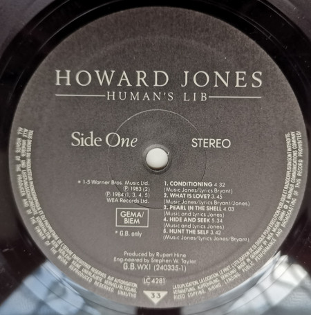 Howard Jones – албум Human's Lib - Img 3