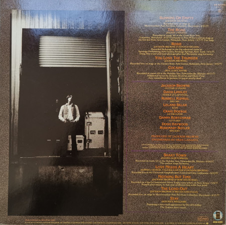 Jackson Browne – албум Running On Empty - Img 3
