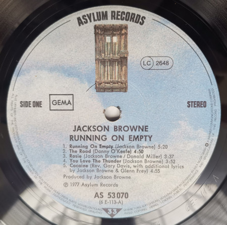 Jackson Browne – албум Running On Empty - Img 2