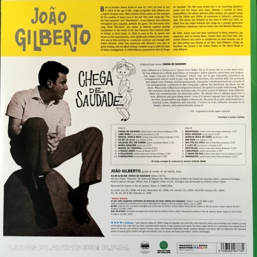 João Gilberto – албум Chega De Saudade - Img 2
