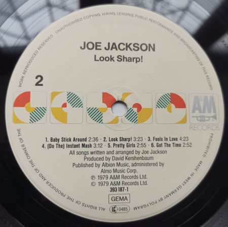 Joe Jackson – албум Look Sharp! - Img 3