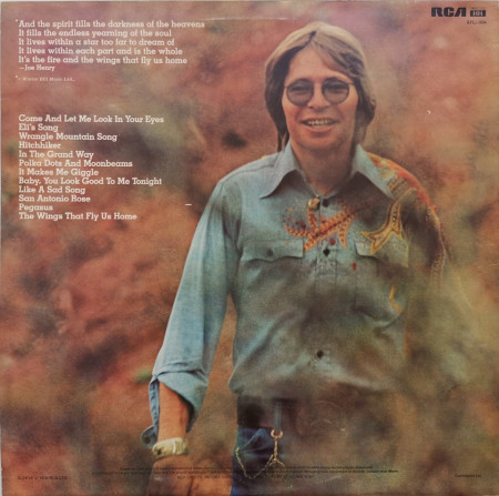 John Denver ‎– албум Spirit - Img 2