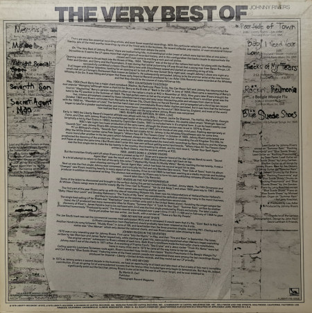 Johnny Rivers ‎– албум The Very Best Of Johnny Rivers - Img 3