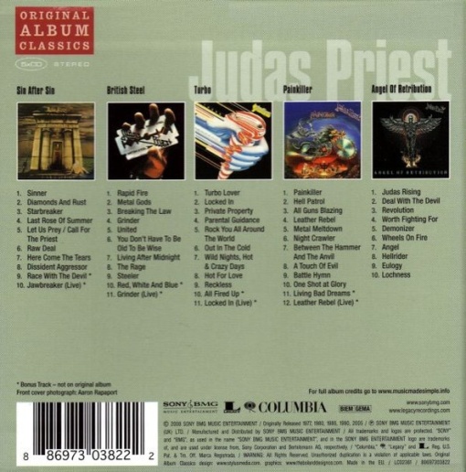 Judas Priest - Original Album Classics (5 x CD) (Box Set) - Img 2