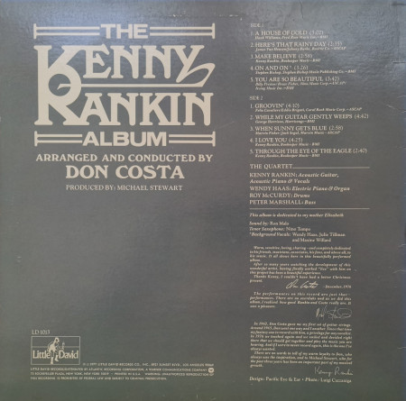 Kenny Rankin – албум The Kenny Rankin Album - Img 2