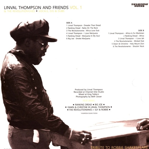 LINVAL THOMPSON AND FRIENDS - WITH THE REVOLUTIONARIES VOL.1 (1xLP) - Img 2