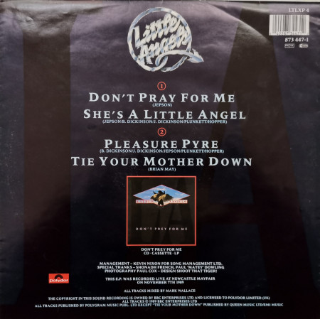 Little Angels – албум Don't Pray For Me - Img 2