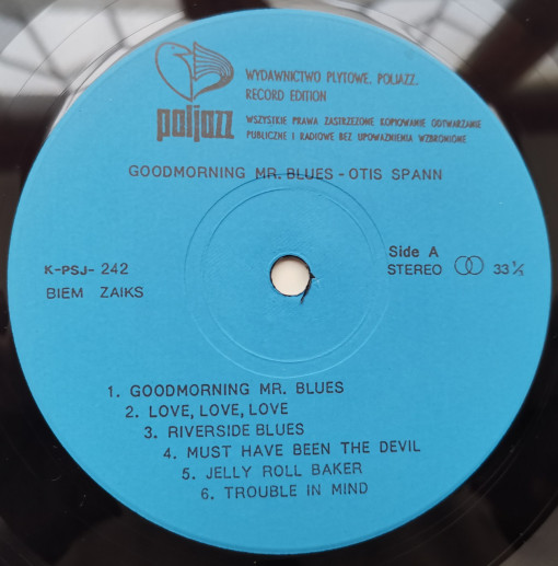 Otis Spann – албум Good Morning Mr. Blues - Img 2