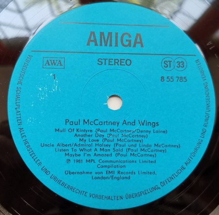 Paul McCartney Und Wings – албум Paul McCartney And Wings - Img 3