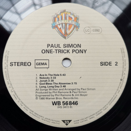 Paul Simon – албум One-Trick Pony - Img 2