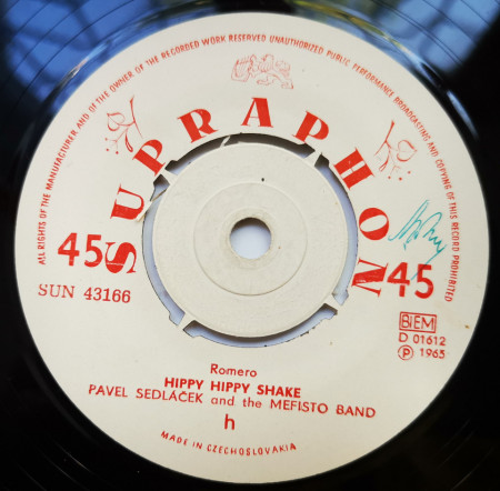 Pavel Sedláček ‎– сингъл Hippy Hippy Shake / Young Lovers - Img 3