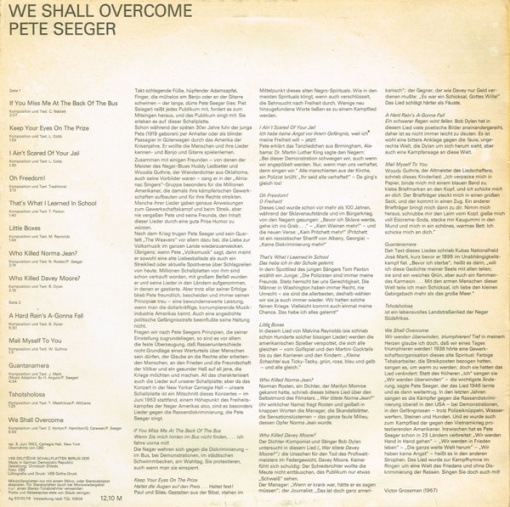 Pete Seeger – албум We Shall Overcome - Img 2