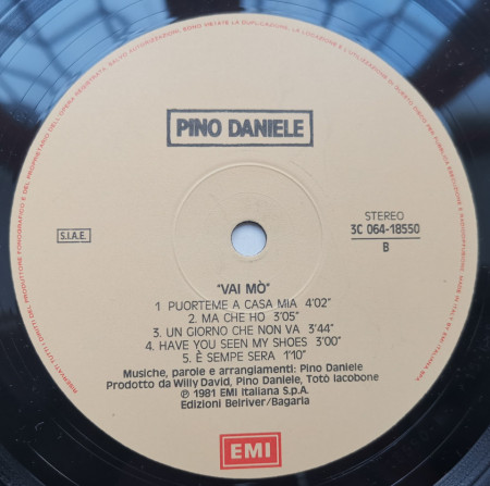 Pino Daniele – албум Vai Mò - Img 3
