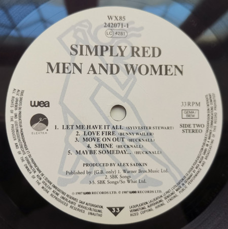 Simply Red – албум Men And Women - Img 3