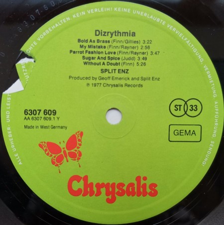 Split Enz – албум Dizrythmia - Img 3