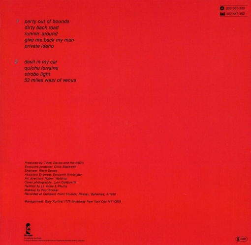 The B-52's – албум Wild Planet - Img 2