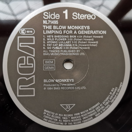 The Blow Monkeys – албум Limping For A Generation - Img 2