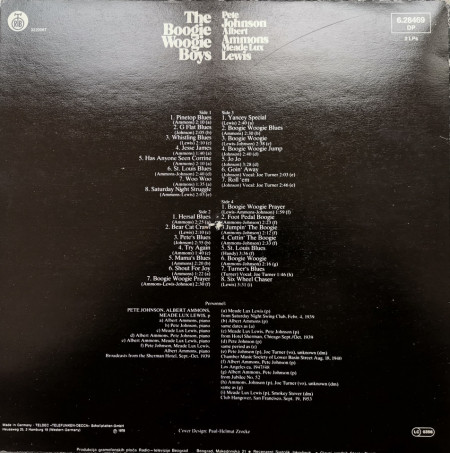 The Boogie Woogie Boys ‎– албум албум The Boogie Woogie Boys - Img 2