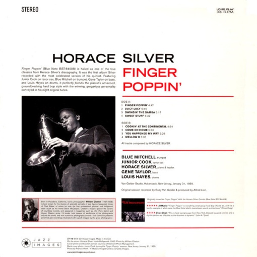 The Horace Silver Quintet – албум Finger Poppin' - Img 2