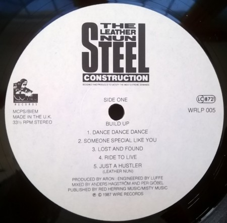 The Leather Nun ‎– албум Steel Construction - Img 2