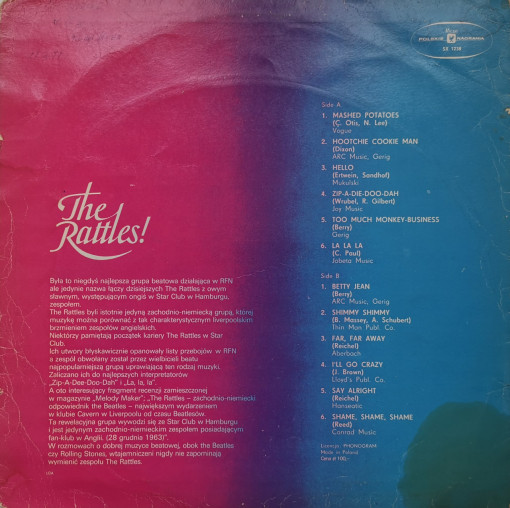 The Rattles – албум The Rattles! - Img 2
