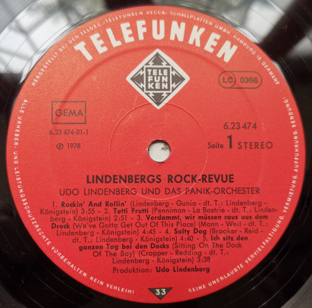 Udo Lindenberg Und Das Panikorchester – албум Lindenbergs Rock-Revue - Img 3