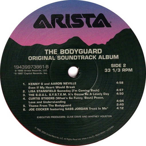 Various – албум The Bodyguard (Original Soundtrack Album) - Img 4