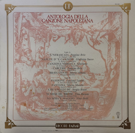 Various – Various – Antologia Della Canzone Napoletana Attraverso Gli Anni Vol.9 (1931 - 1938) - Img 2