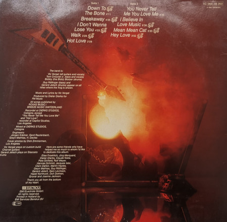 Vic Vergat – албум Down To The Bone - Img 2