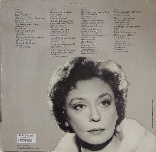 Zarah Leander – албум Ich Weiß, Es Wird Einmal Ein Wunder Geschehn - Img 2
