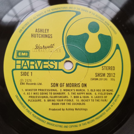 Ashley Hutchings, Simon Nicol, John Tams, Phil Pickett, Michael Gregory , Dave Mattacks, Shirley Collins, Martin Carthy, John Watcham, John Rodd , Albion Morris Men, Ian Cutler, Adderbury Village Morris Men – албум Son Of Morris On - Img 3