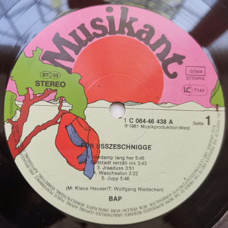 BAP ‎– албум Für Usszeschnigge! - Img 3