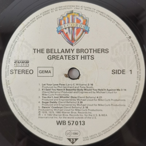 Bellamy Brothers – албум Greatest Hits - Img 3