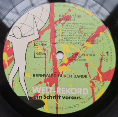 Bernward Büker Bande – албум Des Satans Satellit - Img 3
