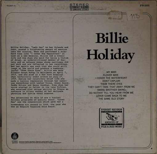Billie Holiday – албум Billie Holiday - Img 2