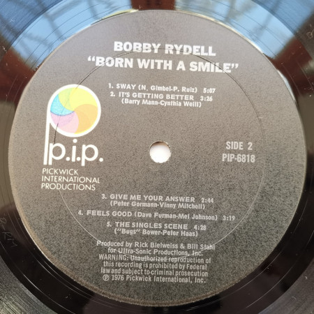 Bobby Rydell ‎– албум Born With A Smile - Img 3