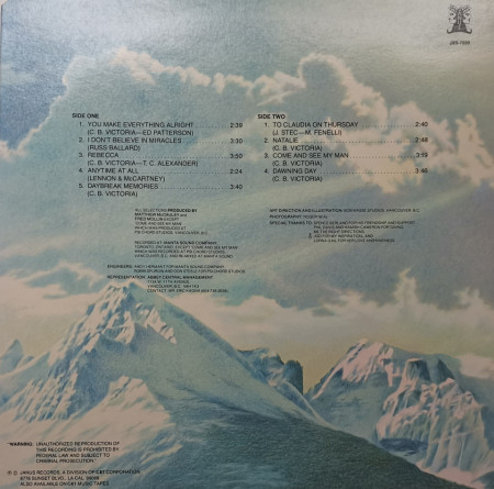 C.B. Victoria – албум Dawning Day - Img 2