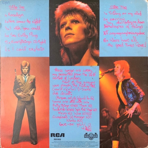 David Bowie – албум Pinups - Img 2