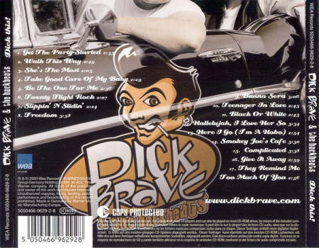 Dick Brave &amp; The Backbeats ‎– албум Dick This! (CD) - Img 2