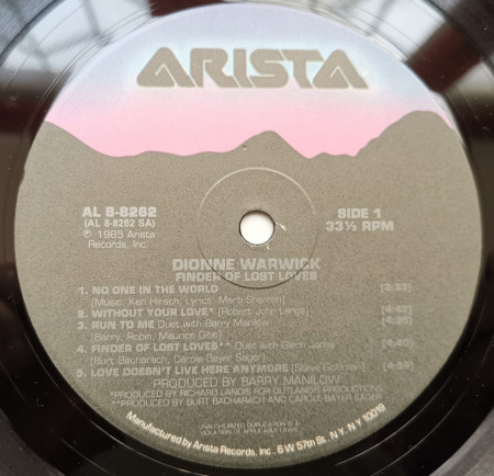 Dionne Warwick – албум Finder Of Lost Loves - Img 3