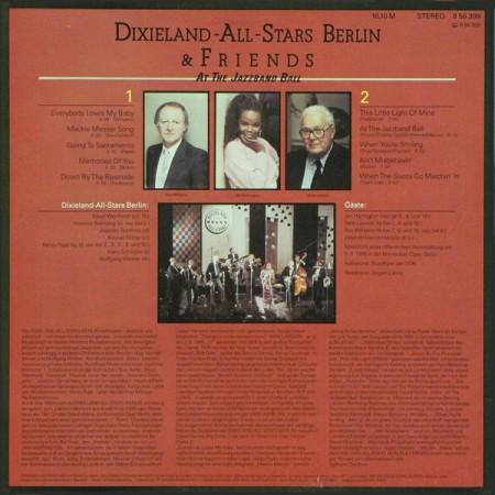 Dixieland-All-Stars Berlin &amp; Friends ‎– албум At The Jazzband Ball - Img 3