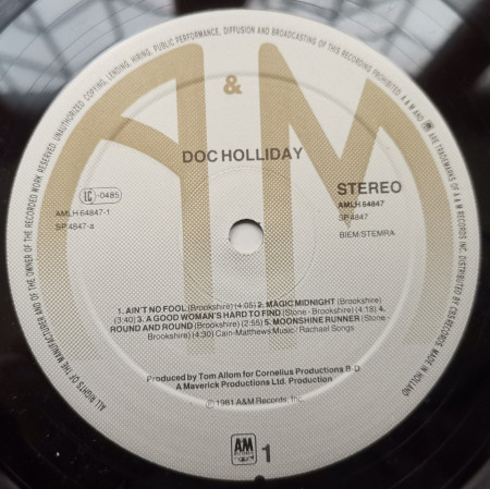 Doc Holliday – албум Doc Holliday - Img 3