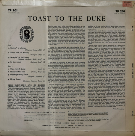 Duke Ellington – албум Toast To The Duke - Img 2